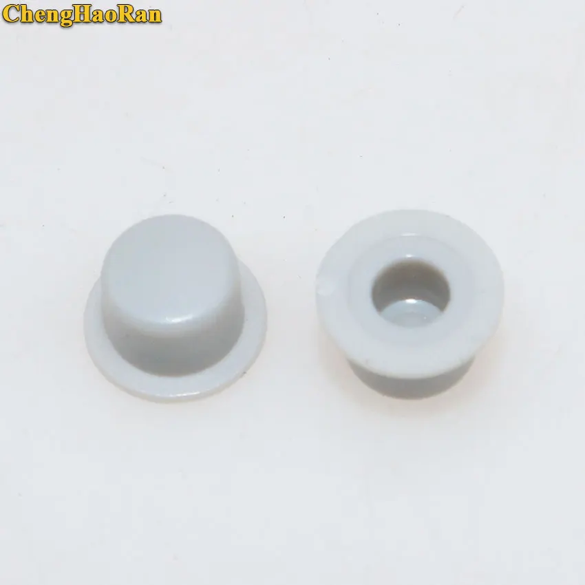 ChengHaoRan 200 шт A101 пластиковый переключатель колпачки кнопок Push Чехлы для клавиш Многоцветный Размер 4,5 мм* 7,4 мм Форма шляпы для 6*6 Круглый тактовый переключатель - Цвет: grey
