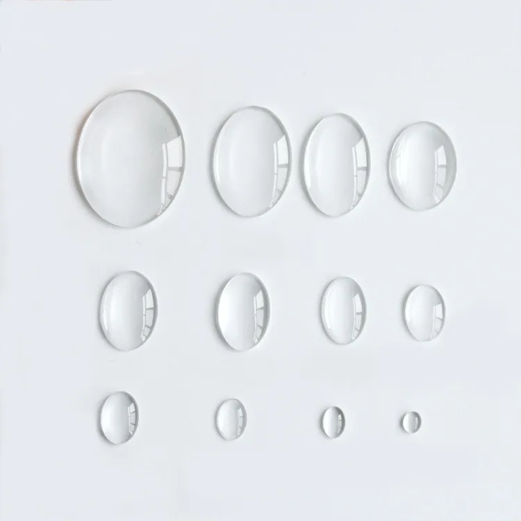 8/10/12/16/18/20/25/30/35mm Clear Glass Round Dome Cabochons Cover DIY Pendants 