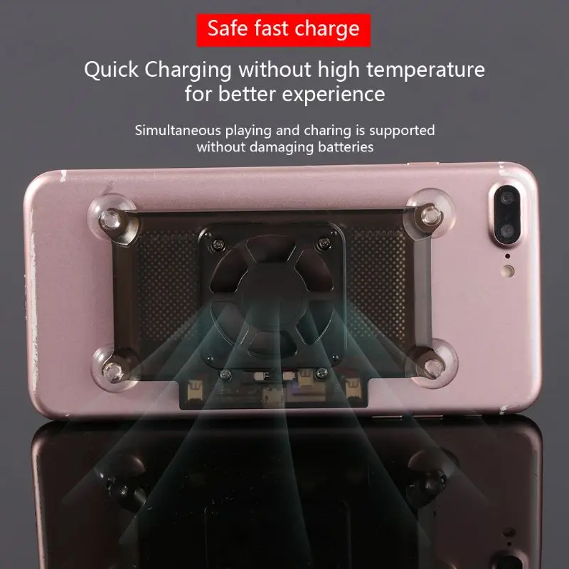Универсальный для мобильного телефона охлаждающий держатель вентилятор Радиатор для iPhone X samsung huawei Xiaomi смартфон планшет