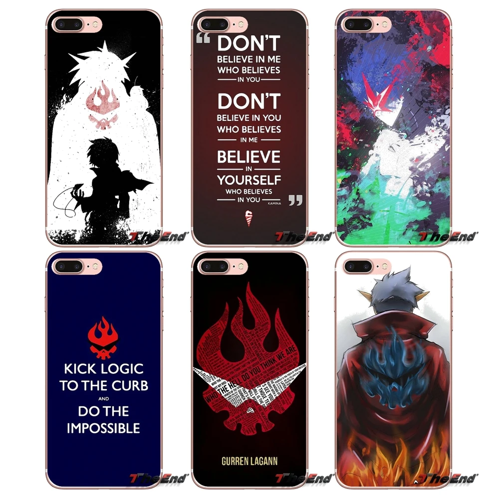 Cover For Sony Xperia Z Z1 Z2 Z3 Z5 compact M2 M4 M5 E3 T3 XA Aqua LG G4 G5 G3 G2 Mini Capa Tengen toppa gurren lagann TV Series | Мобильные