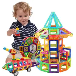 70 шт. большой размер магнитные дизайнерские строительные игрушки набор магнитов Развивающие игрушки для детей Дети подарок для мальчиков