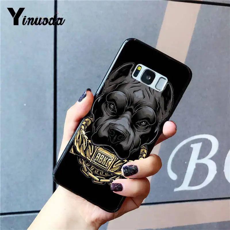 Yinuoda Pit Bull прекрасная комнатная собачка Pitbull love TPU чехол для телефона samsung Galaxy S9 plus S7 edge S6 edge plus S10 S8 plus чехол - Цвет: A14