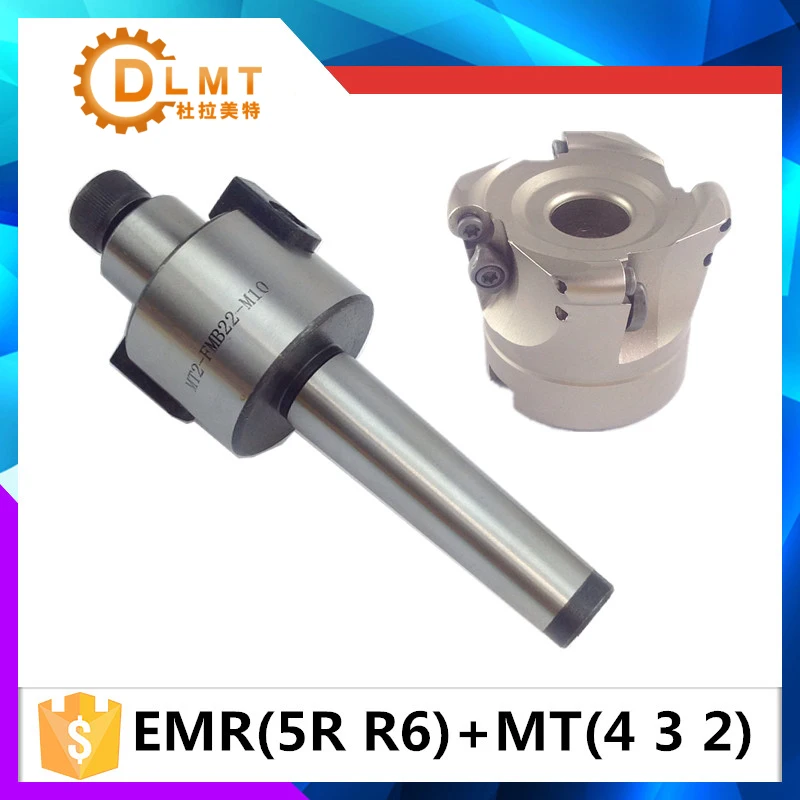 

MT4 FMB22 M16 MT3 FMB22 M12 MT2 FMB22 M10+EMR5R 50-22-4T Combi Shell Mill Arbor Morse Taper Tool Holder CNC Milling Machine