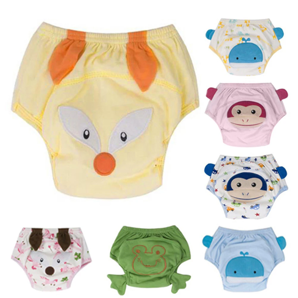 

Breathable Baby Training Diaper Underpant Brief Lovely 4 Layers Cartoon Washable Reusable Baby Diaper Infants Nappies