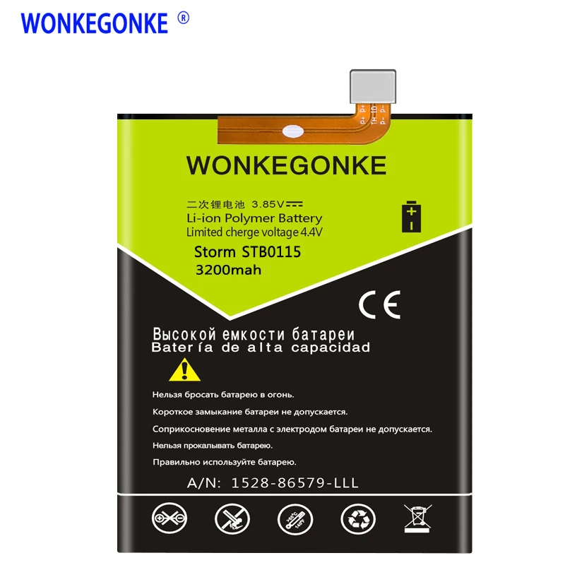 

WONKEGONKE For Wileyfox Storm STB0115 Battery Mobile Phone Batteries Bateria