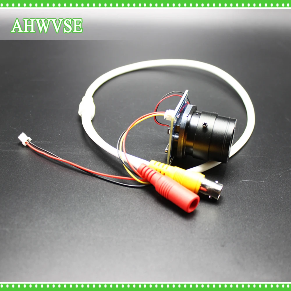 Мини камера видеонаблюдения AHWVSE CMOS 1200TVL модуль с кабелем BNC и объективом CS 4 мм 6 8 12