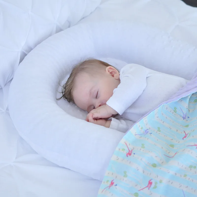 Портативная детская бионическая кровать для сна, многофункциональная дорожная кроватка, хлопковый матрас для новорожденных, обновленная детская кровать-гнездо
