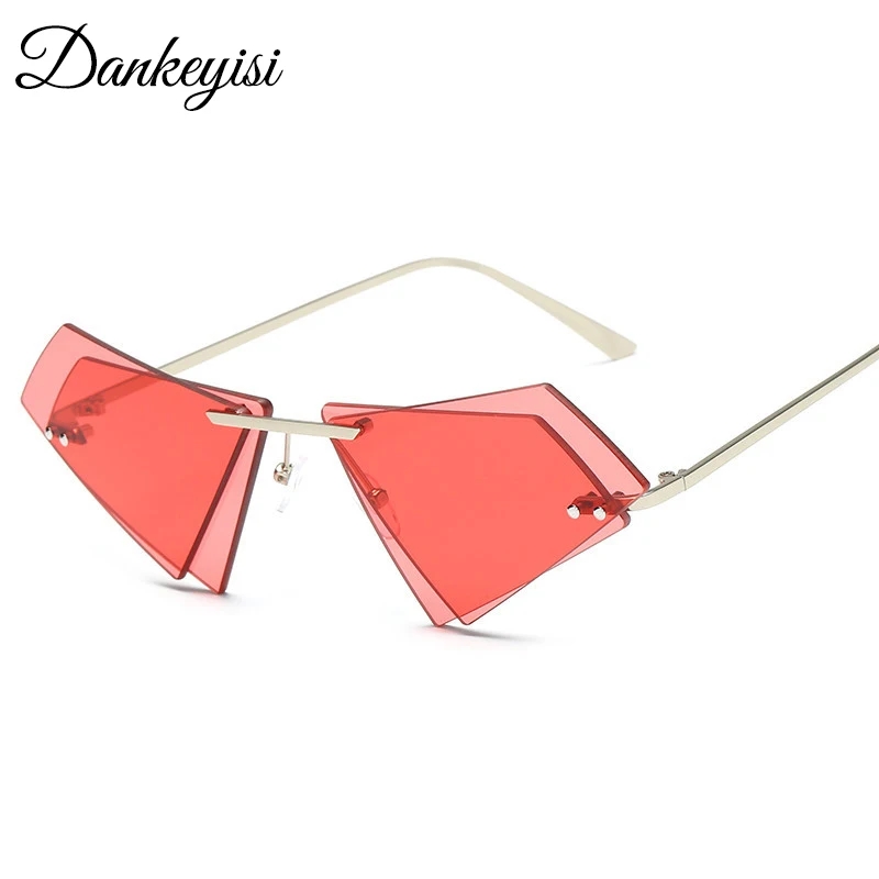 

DANKEYISI Rimless Unisex Sunglasses Women New Men Sun Glasses Female Luxury Designer Sunglasses Uv400 Gafas De Sol