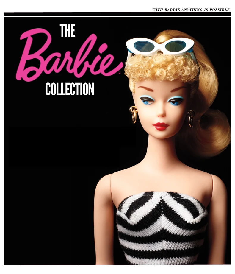 Barbie Puppe Begrenzte Sammler Edition Klassische Schwarz Und Weiss Bademode Black Label Barbie Madchen Spielzeug Cfg04 Girls Toys Barbie Dollbarbie Girl Aliexpress