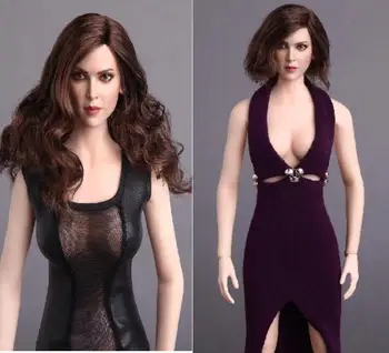 

1/6 Scale Female Head Sculpt GC004 For 12" Action Figures Bodies DIY Long/Short Curly Hair