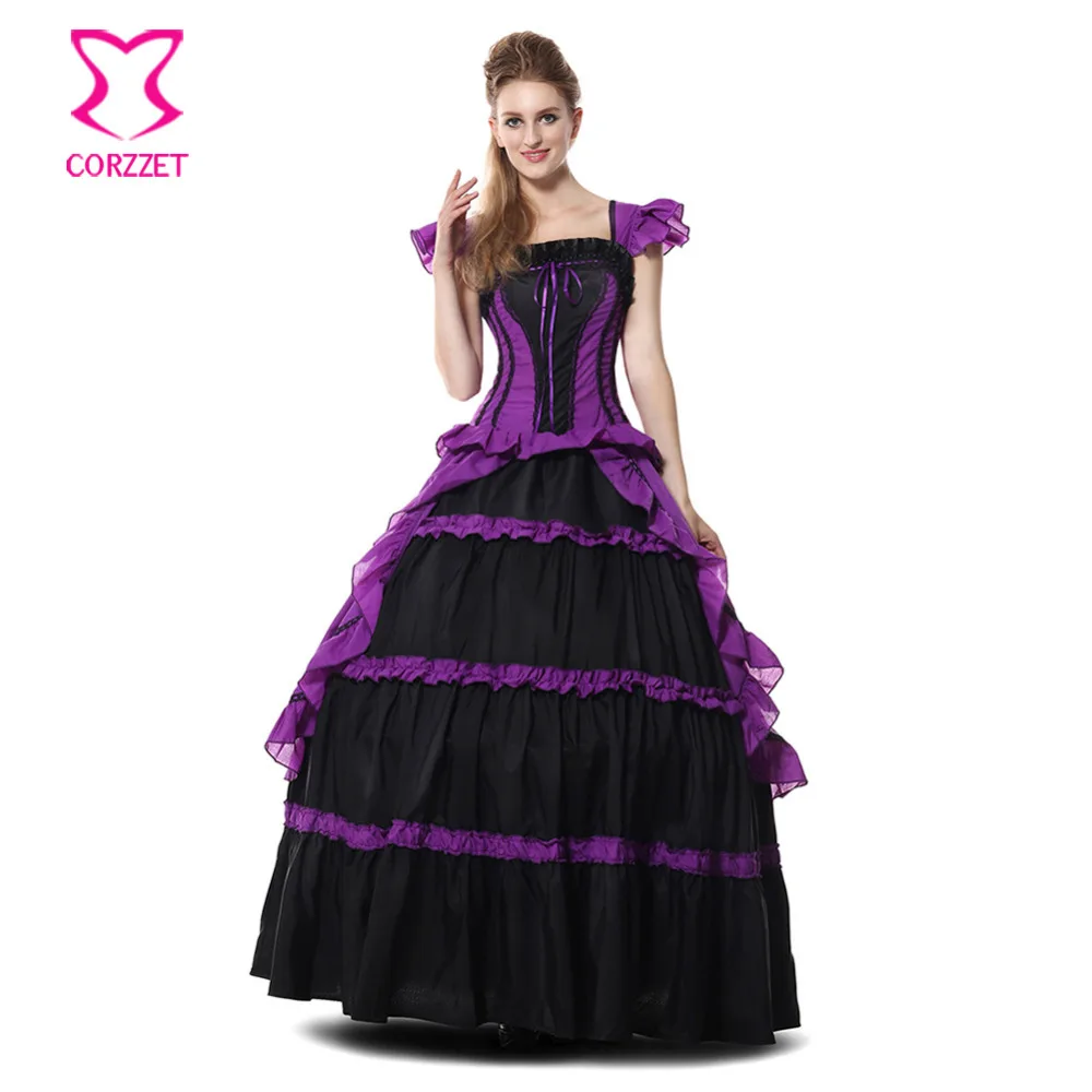 Charmian-Women-s-Gothic-Victorian-Fancy-Lolita-Dress-Elegant-Short-Sleeves-Ruffle-Evening-Party-Ball-Gown-(3)