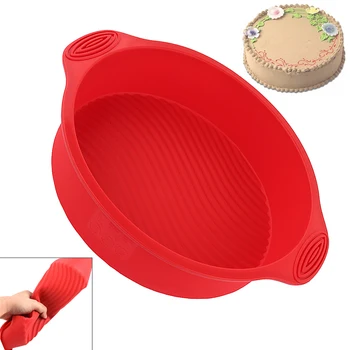 

Portable Silicone Circular Mold Baking Tools for Cakes Mousse Pan Decorating Home Accessories Convenient Tools