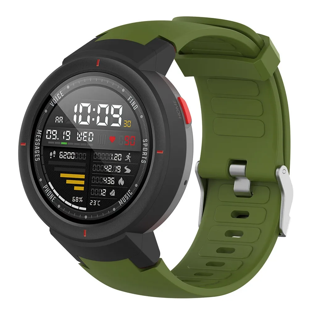 Силиконовый ремешок для часов чехол для Huami Amazfit Verge с защитой экрана смарт-Аксессуары смарт-кольцо#0426