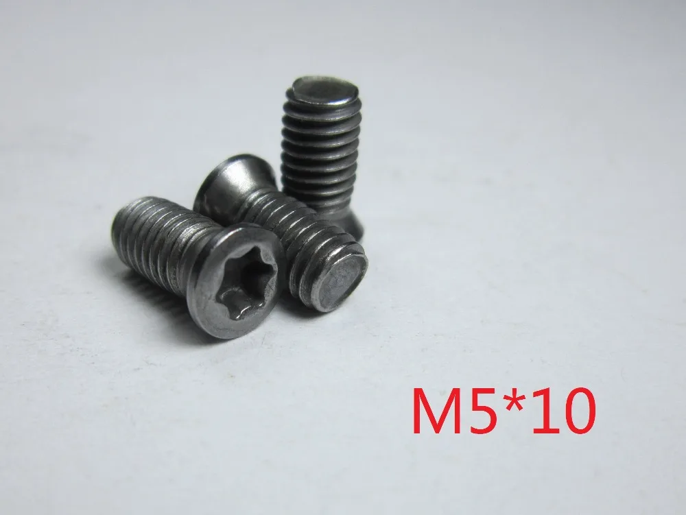 100pcs M5*10mm Insert Hexagon Torx Screws for Replaces Carbide Inserts