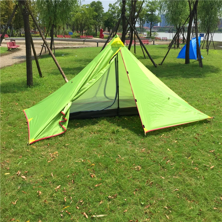 

Ultralight Pyramid Backpacking Tent, 2-3 Person Waterproof Camping Tent, CZX-129 Ripstop Tent,A Character Type Hiking Tent