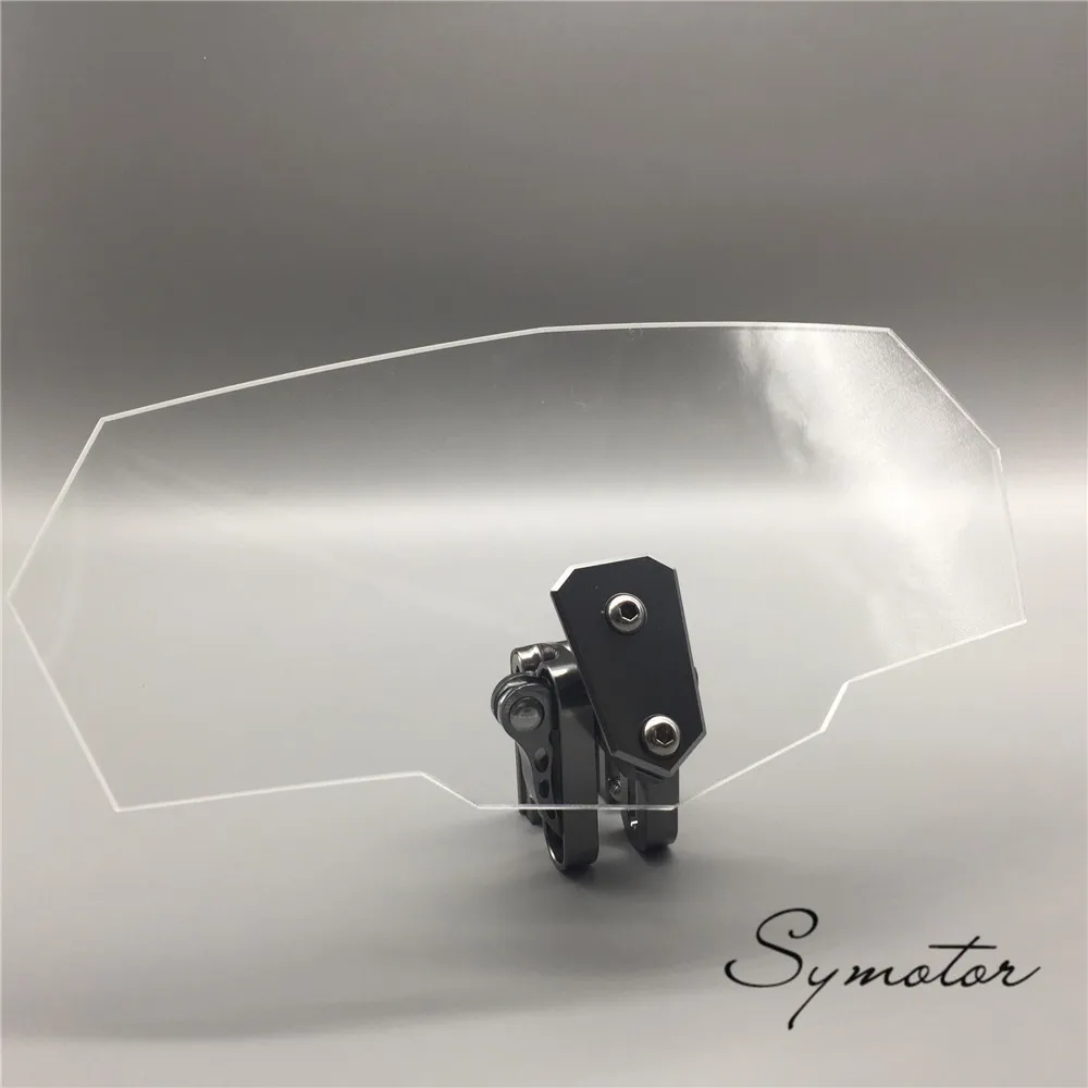 

Airflow Adjustable Windshield Windshield New Arc Motorcycle Windshield for Triumph KTM Victory Windshield Universal
