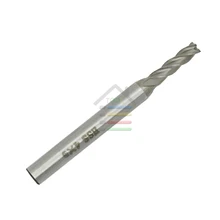 Free shipping New 2 x 4 6mm HSS CNC Straight Shank 4 Flutes End Mill Milling