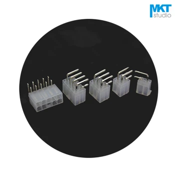 

100Pcs 5557 Series 4.2mm Pitch Right Angle Pins Double Rows Male Box Header 14P 16P 18P