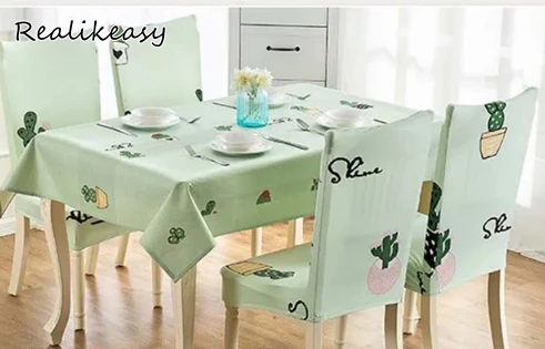 

Cheap & High Quality Waterproof Oilcloth Dining kitchen table mats for Party Home Simple Style Nordic Solid Tablecloth LFB122