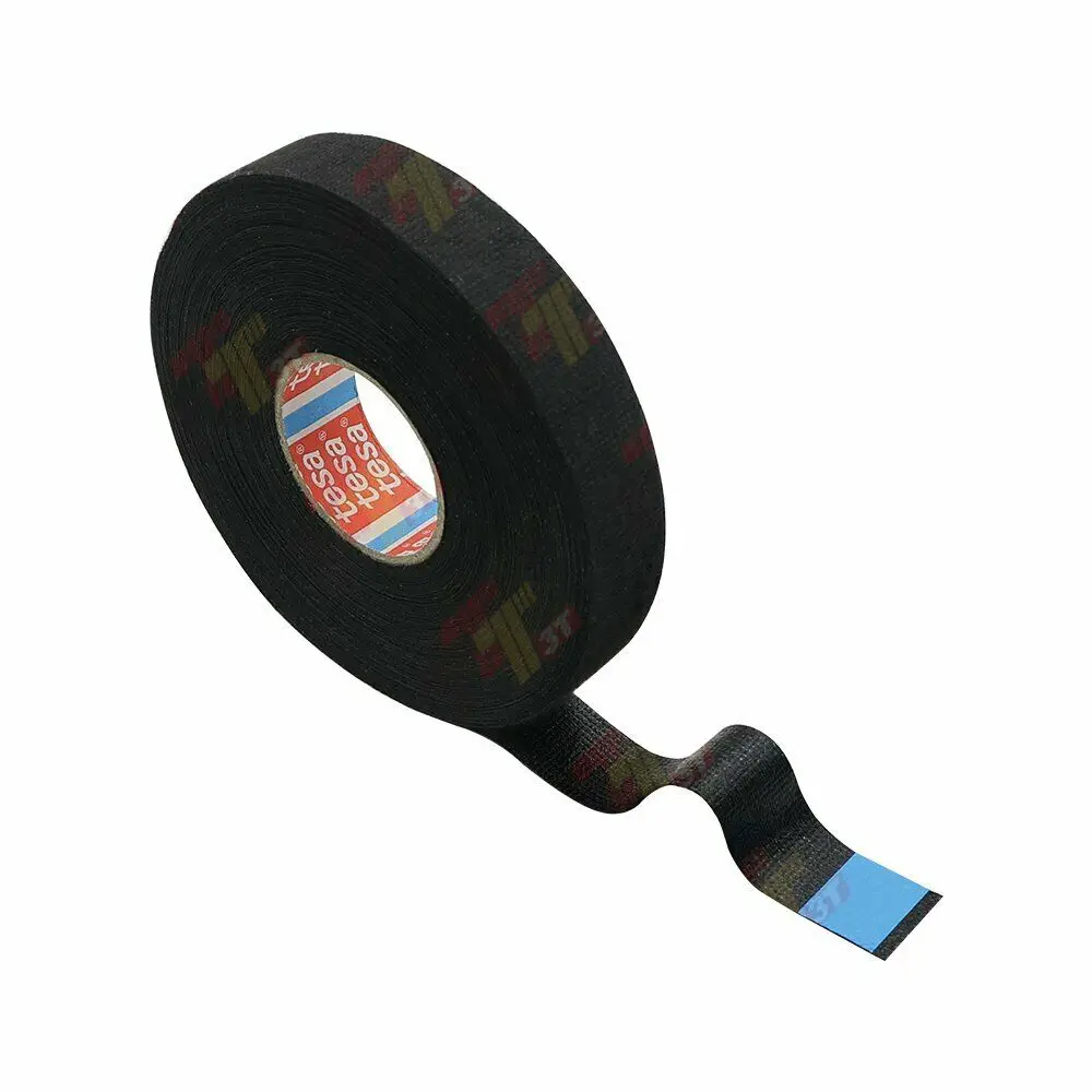 W L x 25m Adhesive Fabric 2 Piece TESA Automotive Cloth Tape 19mm W L x 25m Adhesive Fabric 2 Piece TESA Automotive Cloth Tape 19mm