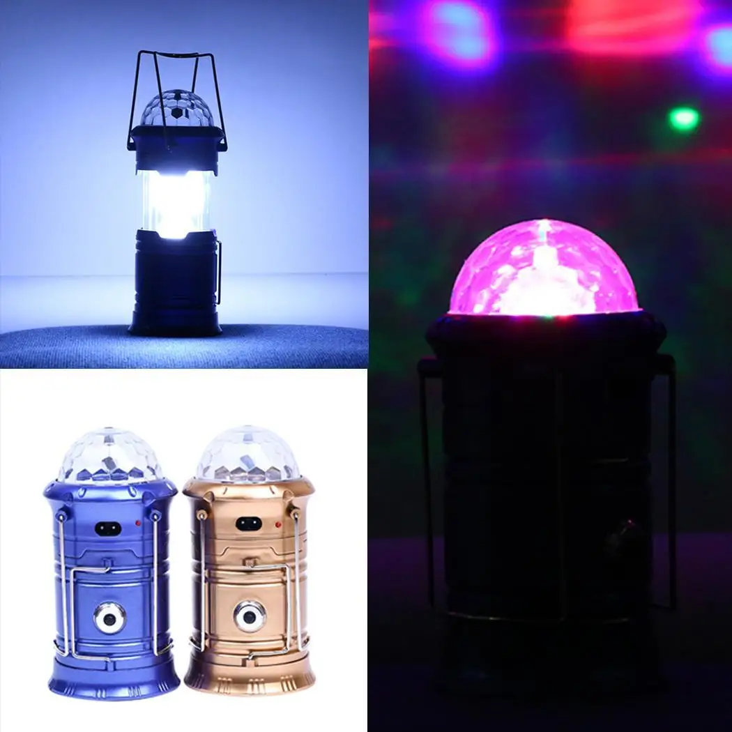 

Super Bright Outdoor Portable LED Lamp Camping Lantern Stage Button/Pull 5W Light DC Direct Charging/USB US