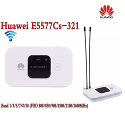 Оригинальный разблокированный 4G беспроводной маршрутизатор LTE Мобильный Wi-Fi маршрутизатор с слотом для sim-карты huawei E5577Cs-321 + 2 шт. 4G антенна