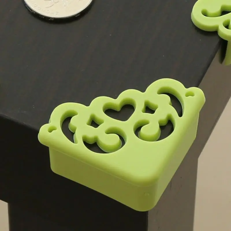 

New Hot Baby Safe 4Pcs/lot Hollow Out Flower Pattern Soft Corner Protector Baby Kids Table Desk Corner Guard Safety Protection 1