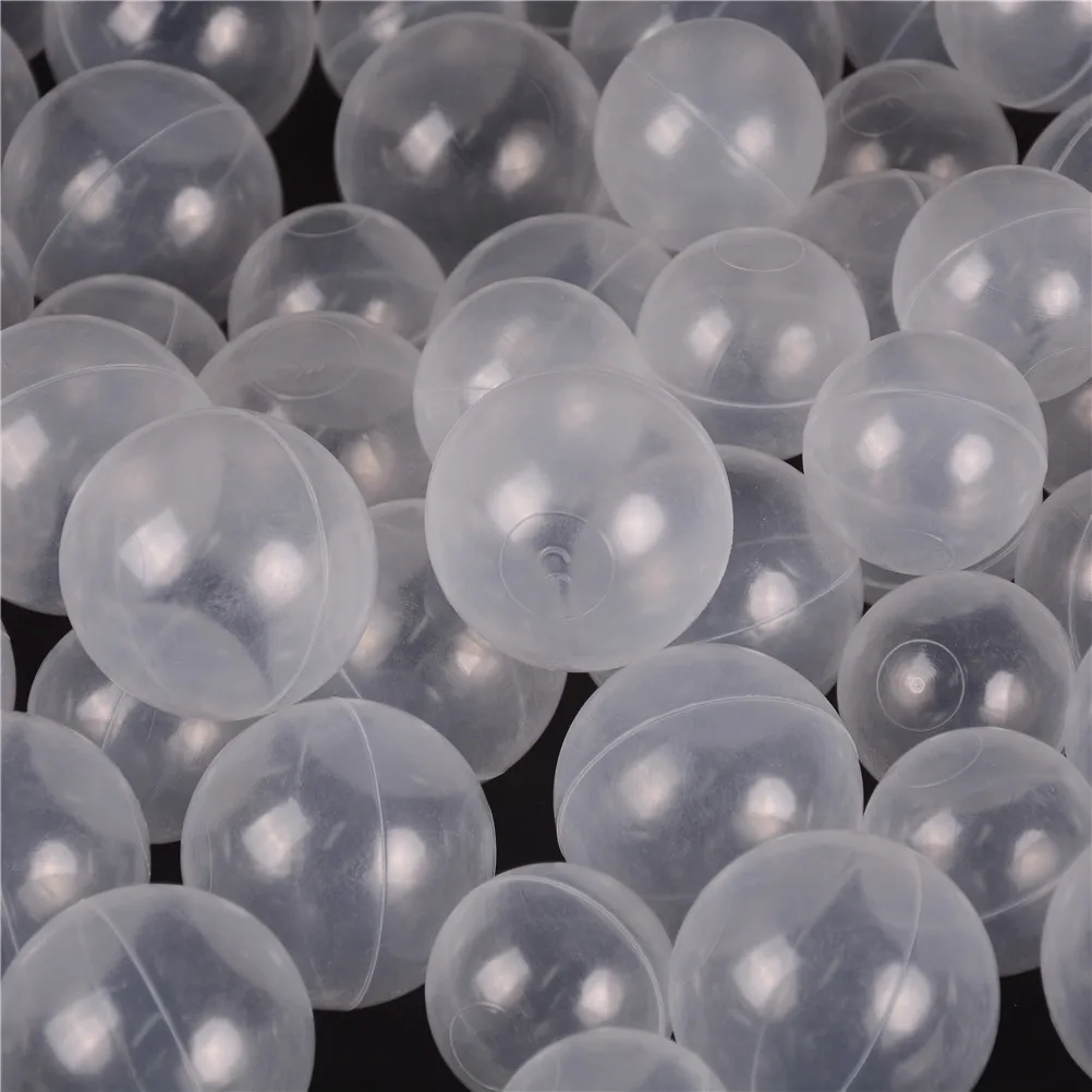 50 шт. на открытом воздухе Забавные игрушки детский бассейн океан шариков прозрачный белый Пластик воздушные шары Спорт на открытом воздухе играть с мячиками шариками или 1 шт. шар, сумка для хранения