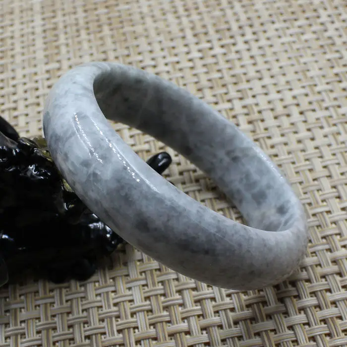 

59mm Certified Grade "A" Natural Green stoneite stone Gems Bracelet Bangle 3581