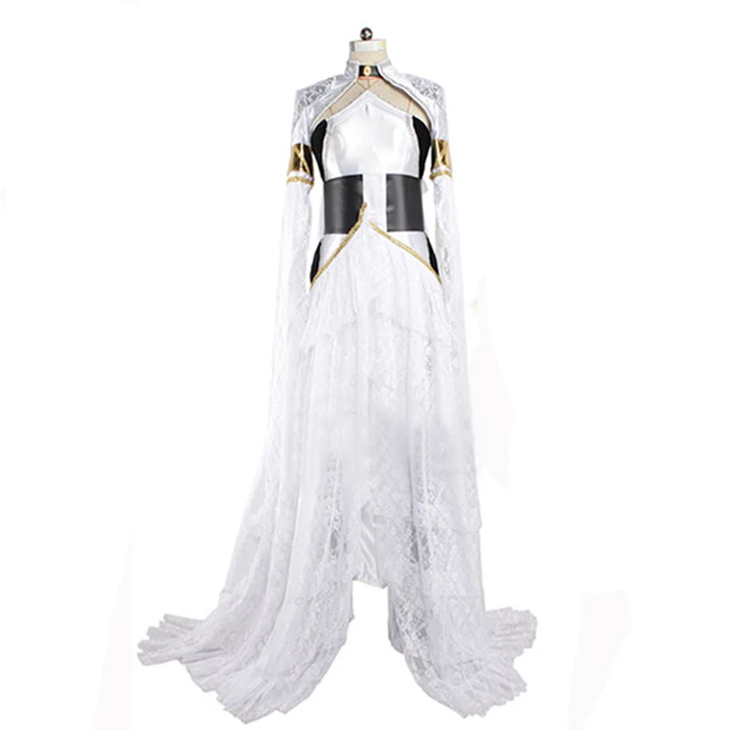 Final Fantasy XV Lunafreya Nox Fleuret Princess White Dress Cosplay