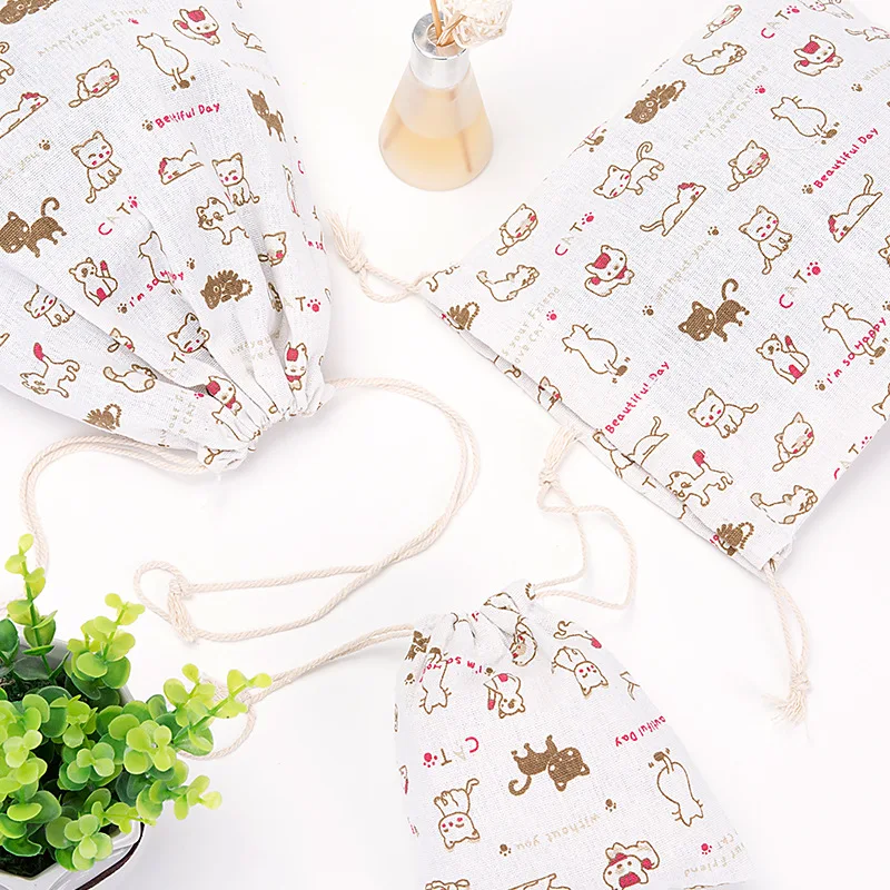 Cotton Tote Bag Drawstring Bags Women Shopping Bag Travel Packing Pocket Underwear Shoe Storage Organizer Bag Pouch Cotton Tote Bag Drawstring Bags Women Shopping Bag Travel Packing Pocket Underwear Shoe Storage Organizer Bag Pouch