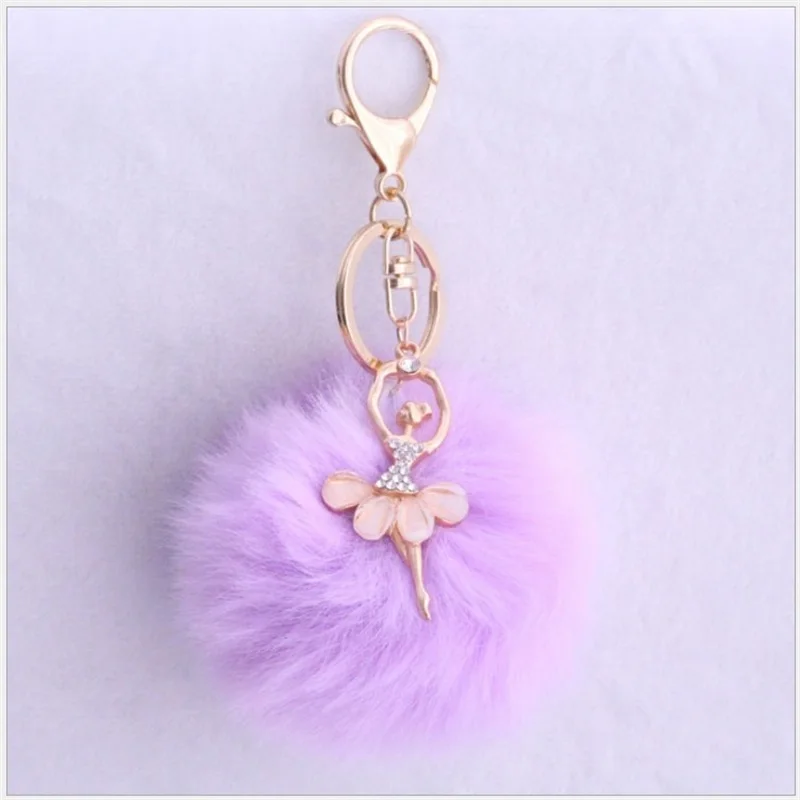 Leuke Pom Angel Meisje Pluche Sleutelhangers Kleine Hanger Speelgoed Vrouwen Tas Sleutelhanger Creatieve Valentijnsdag Verjaardagscadeautjes