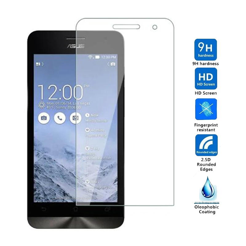 2 шт. закаленное стекло для Asus Zenfone Go ZB551KL ZB570TL 2Laser ZE500KL ZE601KL стеклянная пленка 3 ZC520TL