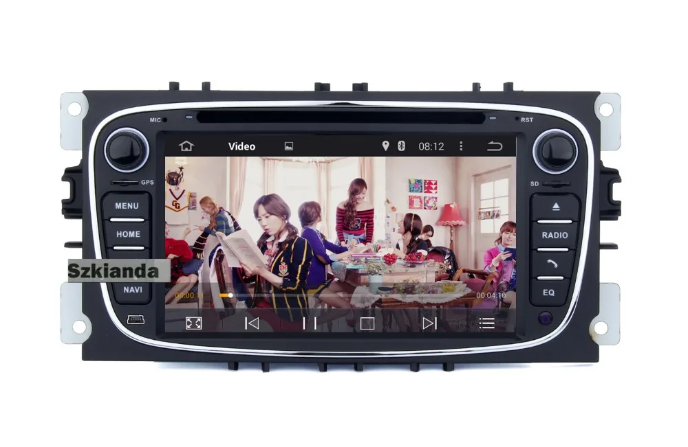 Perfect 7inch Android 8.0 2Din Car DVD Player For FORD Focus DVD MaAX Mondeo Radio 2Din With 4G Wifi GPS Navi Radio free Map+DVR 16