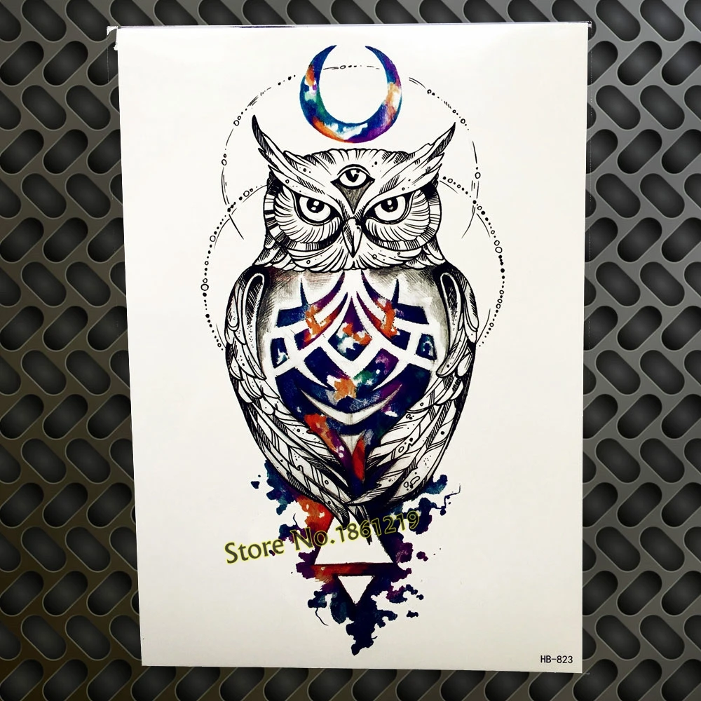 1pc snowy owl hedwig design large arm tattoo sleeve flash 1pc snowy owl hedwig design large arm tattoo sleeve flash