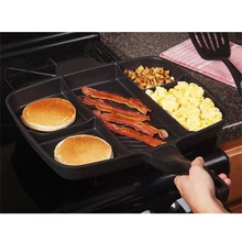 

Multifunctional five-in-one non-stick aluminum frying pan grill baking pans tray home kitchen cooking pot frigideira cookware