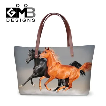 

Women Shoulder Bags Animal Printing Handbags Ladies Beach Bag Horse Big Tote Bag Large Capacity Shopping Bags Bolsa Femininas