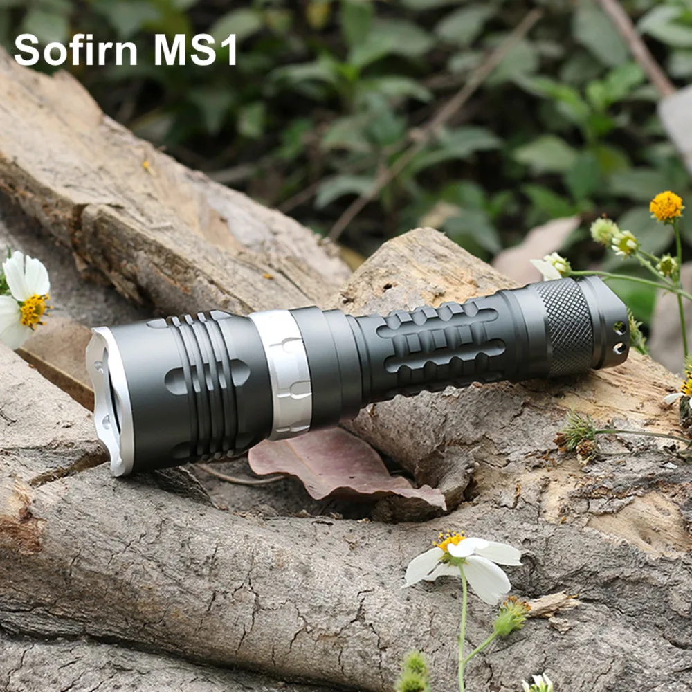 Sofirn MS1 комплект Мощный светодиодный фонарь 18650 фонарь Cree светодиодный фонарь с магнитным переключателем фонарик для подводного плавания 4 режима Подводный фонарь