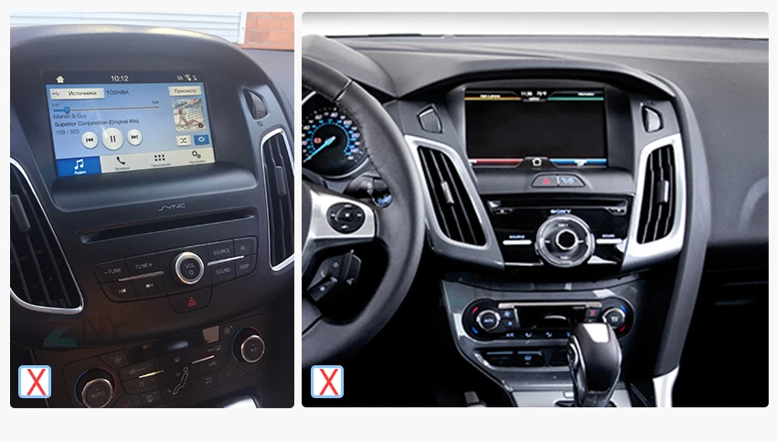 Clearance 9" HD Android 8.1 Car GPS Stereo For 2015 2016 2017 Focus Auto DVD Audio Video Radio FM RDS WiFi Navigation Free Backup Camera 2