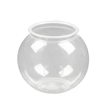 2 шт., пластиковый настольный прозрачный мини-круглый контейнер для аквариума, нетоксичный контейнер для домашних животных, ваза для растений, украшение дома, вазы