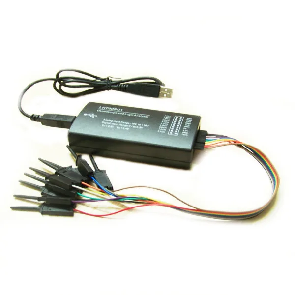 

I2C SPI CAN Uart LHT00SU1 Virtual Oscilloscope Logic Analyzer USB Connection Line Testing Clamp 128M Memory New