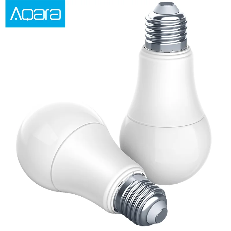 

xiaomi mijia aqara bulb zigbee version work with mi home app ,and for apple homekit smart LED bulb original