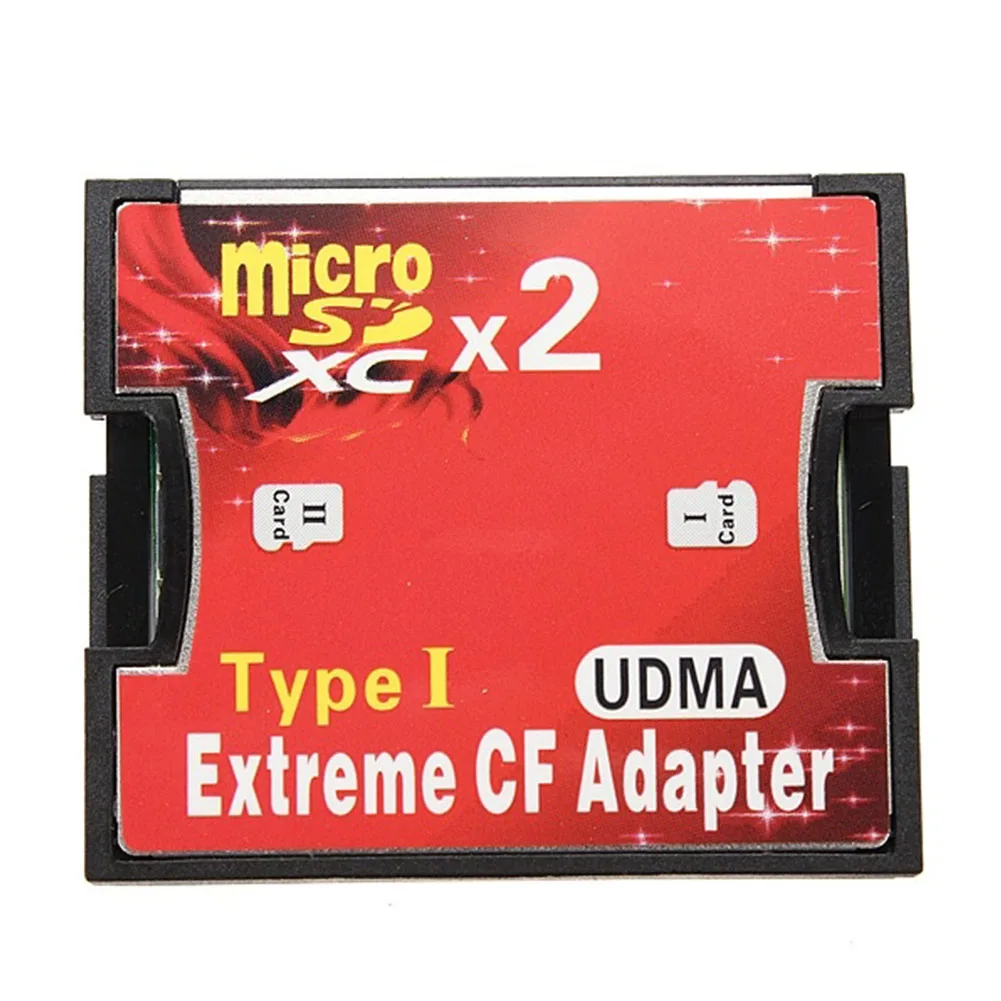 Hot sale 2 Port micro SD TF To CF card Type I Memory Card Adapter For