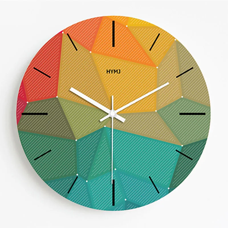 Fresh Plants Wall Clock Modern Design Retro Home Decor Decorations Living Room Wall Clock Digita Wall Watches Home Decor 50Q148 - Color: Style17