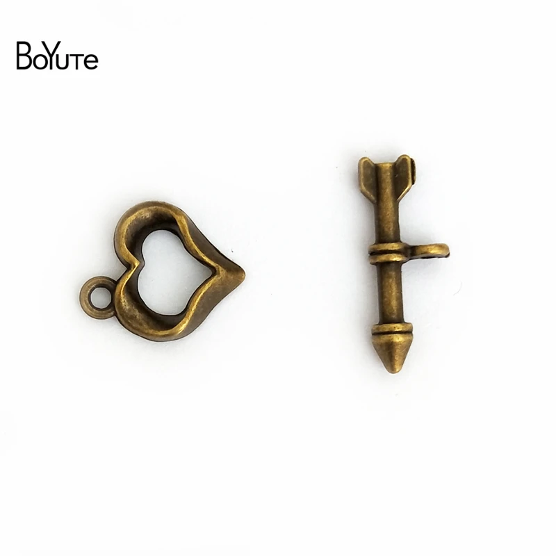 

BoYuTe (50 Sets/Lot) Antique Bronze Vintage Toggle Clasps Hand Made Diy Parts Accessories for Jewelry Making