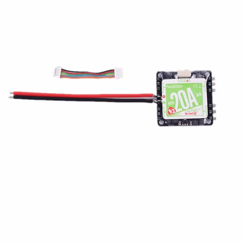 

Racerstar RS20Ax4 V2 Blheli_S 20A 2-4S 4 in 1 ESC D-Shot in Default With 5V LBEC For FPV Racer