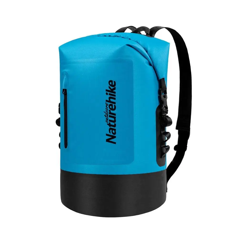 

20L 30L 40L TPU Dry Wet Separation Trekking Drifting Seal Rafting Bag Double Straps Dry Swimming Waterproof Bag With Pocket