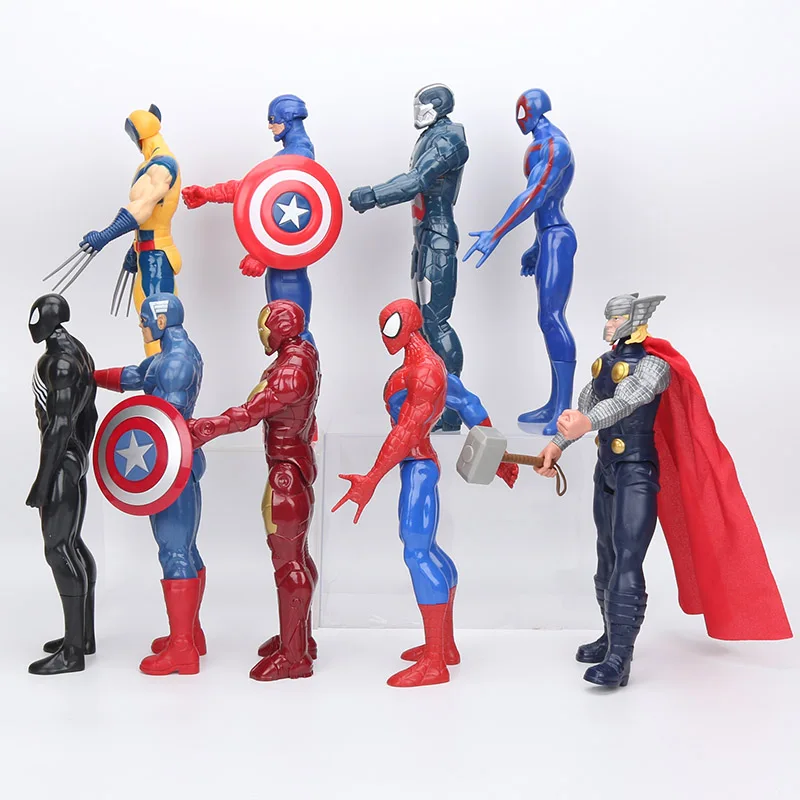 Marvel Toys: The Avengers Endgame 30cm Movie Super Hero Thanos, Captain America, Iron Man, Spider-Man, Hulk, and Thor Figure Model Toys image 6