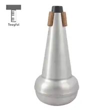 Tooyful Высокое качество 1 подсветка для ПК-вес практики тромбон прямой заглушка Sourdine Алюминий для альт теноровый тромбон серебро