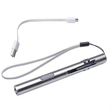 Портативный USB фонарик перезаряжаемый светодиодный фонарик водонепроницаемый брелок с мини-фонариком 12,9*1,2 см Oct#2